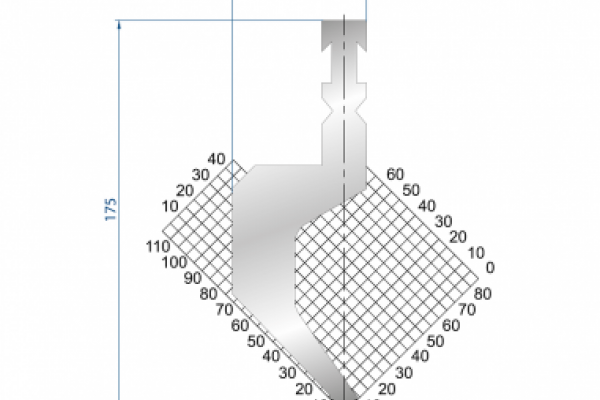 Dao chấn 88º 1227. H=175, R=1.5 Max T/m=50