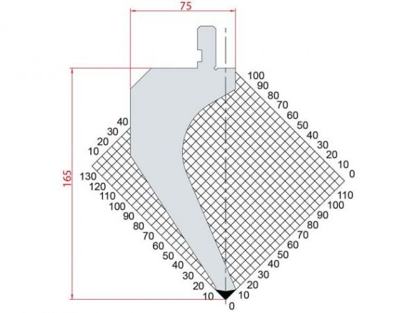 Dao chấn 88º 1031. H=165, R=0.8, Max T/m=60