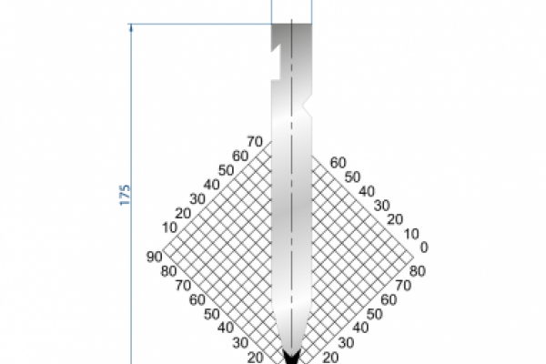Dao chấn 30º 1232, H=175, R=1 Max T/m=100