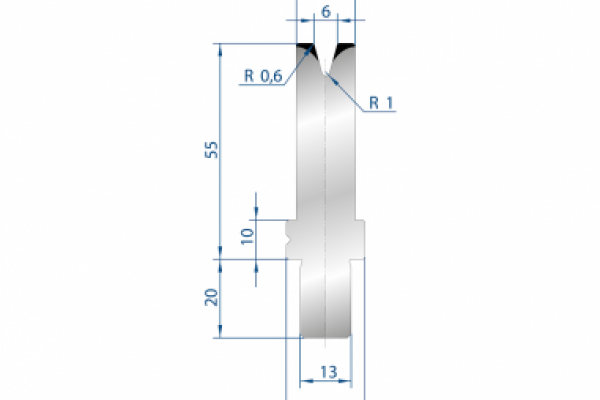 Cối chấn 1V 6 α=30º H55 Max. T/m=35