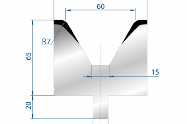 Cối chấn 1V 60 α=60º H65 Max. T/m=100