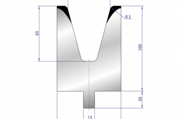 Cối chấn 1V 100 α=30º H100 Max. T/m=50, 42CrMo4