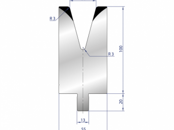 Cối chấn 1V 30 α=30º H100 Max. T/m=85, 42CrMo4