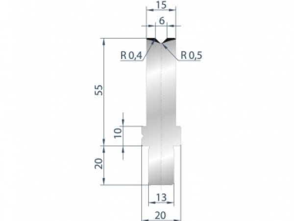 Cối chấn 1V 6 α=88º H55 Max. T/m=100