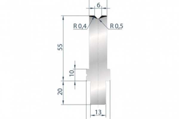 Cối chấn 1V 6 α=88º H55 Max. T/m=100