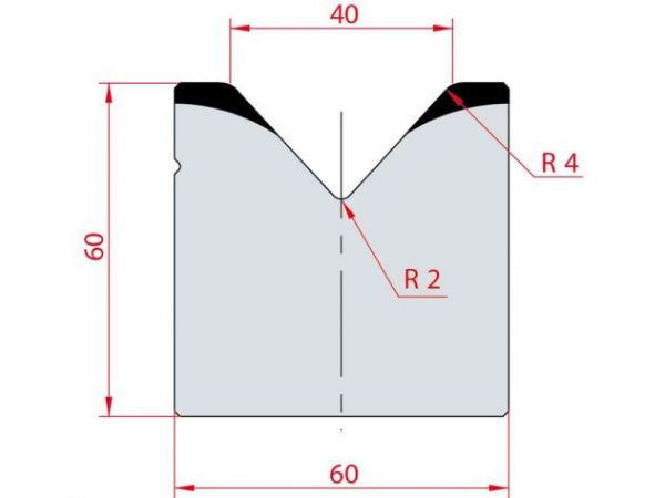 Cối chấn 1V 40 α=85º H60 Max. T/m=100