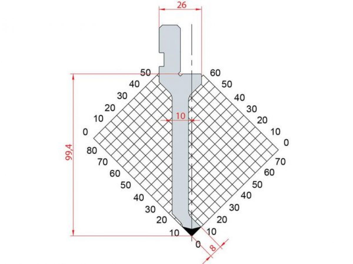 Dao chấn 88º 1029. H=99,4, R=0,6, Max T/m=50